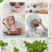 Foto en moderne typografie keukenhanddoeken (Gevouwen)