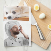 Foto en moderne typografie keukenhanddoeken (Quarter Fold)