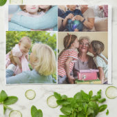 Foto en moderne typografie keukenhanddoeken (Gevouwen)