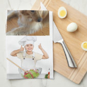 Foto en moderne typografie keukenhanddoeken (Quarter Fold)