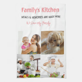 Foto en moderne typografie keukenhanddoeken