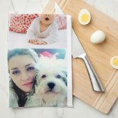 Foto en moderne typografie keukenhanddoeken (Quarter Fold)