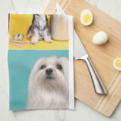 Foto en moderne typografie keukenhanddoeken (Quarter Fold)