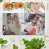 Foto en moderne typografie keukenhanddoeken (Gevouwen)