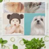 Foto en moderne typografie keukenhanddoeken (Gevouwen)