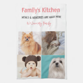 Foto en moderne typografie keukenhanddoeken