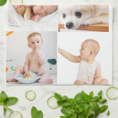 Foto en moderne typografie keukenhanddoeken (Gevouwen)