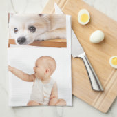 Foto en moderne typografie keukenhanddoeken (Quarter Fold)