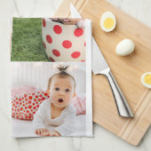 Foto en moderne typografie keukenhanddoeken (Quarter Fold)