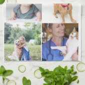 Foto en moderne typografie keukenhanddoeken (Gevouwen)