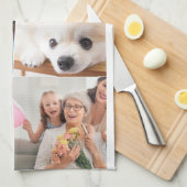 Foto en moderne typografie keukenhanddoeken (Quarter Fold)