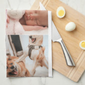 Foto en moderne typografie keukenhanddoeken (Quarter Fold)