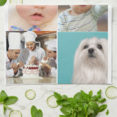 Foto en moderne typografie keukenhanddoeken (Gevouwen)