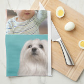 Foto en moderne typografie keukenhanddoeken (Quarter Fold)