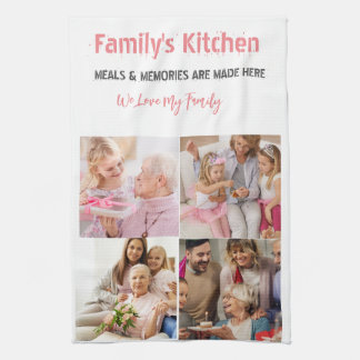 Foto en moderne typografie keukenhanddoeken