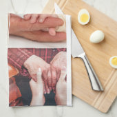 Foto en moderne typografie keukenhanddoeken (Quarter Fold)