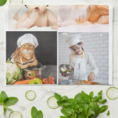 Foto en moderne typografie keukenhanddoeken (Gevouwen)