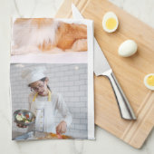Foto en moderne typografie keukenhanddoeken (Quarter Fold)