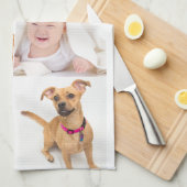 Foto en moderne typografie keukenhanddoeken (Quarter Fold)