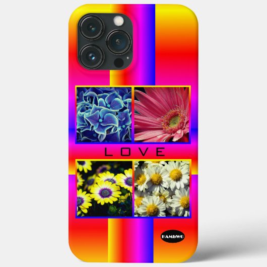 Foto en Monogram Cel Telefoon Case HAMbyWG (Achterkant)