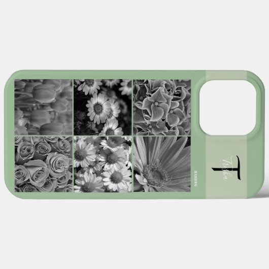 Foto en Monogram Cel Telefoon Case HAMbyWG (Achterkant (horizontaal))