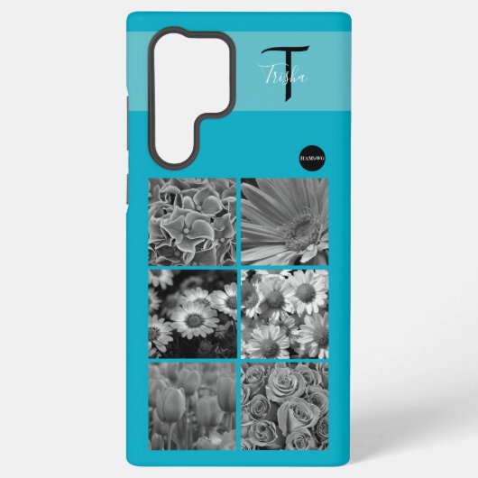 Foto en Monogram Cel Telefoon Case HAMbyWG Samsung Galaxy Hoesje (Achterkant)