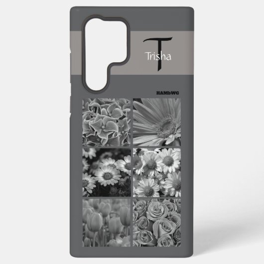 Foto en Monogram Cel Telefoon Case HAMbyWG Samsung Galaxy Hoesje (Achterkant)