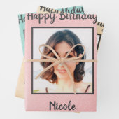 Foto en monogram inpakpapier vel (In situ)