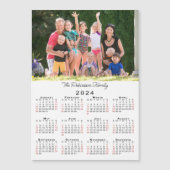  foto en naam 2024 Kalendermagneet (Voorkant)