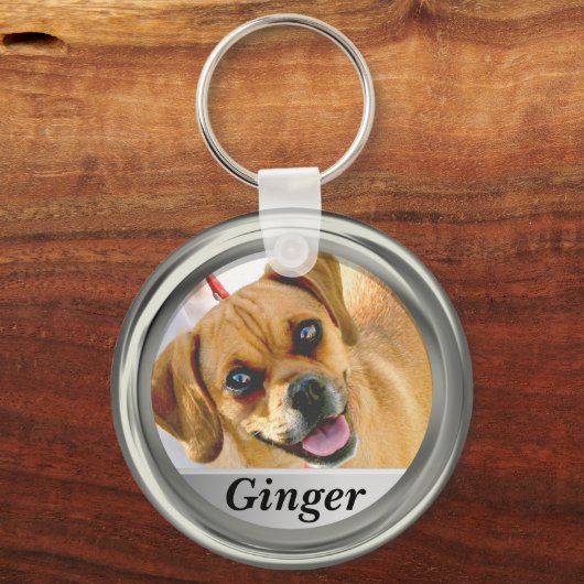 Foto en naam aangepaste Sleutelhanger toevoegen (Voorkant)