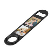 Foto en naam dubbelzijdig openen flesje speed flessenopener (Voorkant Gekanteld)