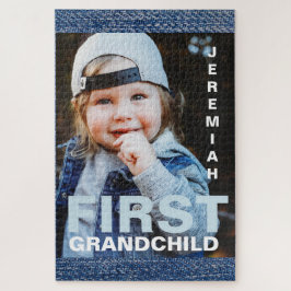 Foto en naam eerste kleinkind legpuzzel
