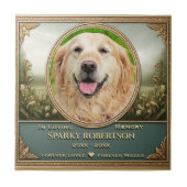 Foto en naam foto-memoriepost toevoegen tegeltje (Voorkant)