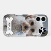 Foto en naam op maat gemaakte gepersonaliseerde ho iPhone 16 hoesje (Achterkant horizontaal)