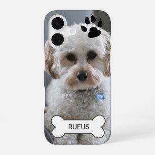 Foto en naam op maat gemaakte gepersonaliseerde ho iPhone 16 hoesje