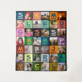 Foto en naam uploaden wandkleed (Voorkant)