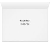 Foto en naam van de Dog Birthday Green Pet (Binenzijde Horizontaal (Onderkant))