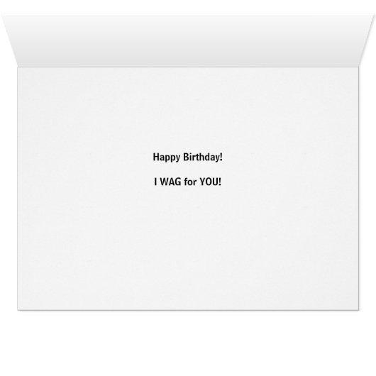 Foto en naam van de Dog Birthday Green Pet (Binenzijde Horizontaal (Onderkant))