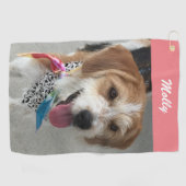 Foto en naam van DIY Pet, koraal Golfhanddoek (Horizontaal)