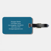 Foto en naam van het huisdier, contactgegevens bagagelabel (Achterkant horizontaal)