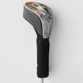 Foto en naam van het huisdier golfheadcover (Schuin)
