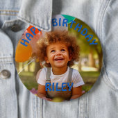  foto en naam Verjaardag Button (In situ)