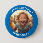  foto en naam Verjaardag Button (Voorkant)