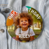  foto en naam Verjaardag Button (In situ)