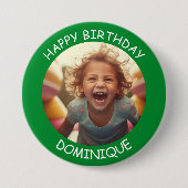  foto en naam Verjaardag Button (Voorkant)