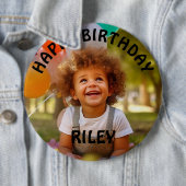 foto en naam Verjaardag Button (In situ)