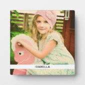 Foto en naamplaatje met standaard Sjabloon Fotoplaat (Voorkant)