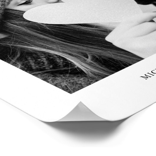 Foto- en naamprint poster (Hoek)