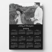Foto en namen Gepersonaliseerde 2026 Kalender Zwar Fotoplaat (voorkant)