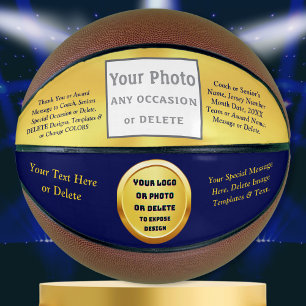 FOTO- en of LOGO-BASKETBAL, van kleur veranderen Basketbal